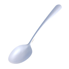 3d icon spoon isolated on white