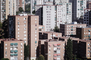 Tower blocks at Aluche, La Latina, Madrid