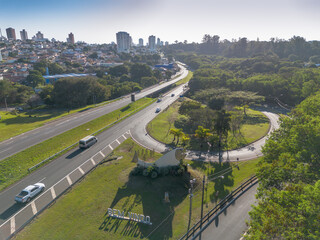 Piracicaba, cidade, anivers&aacute;rio, peixe, Rio Piracicaba, Rodovia, Entrada, Cart&atilde;o Postal