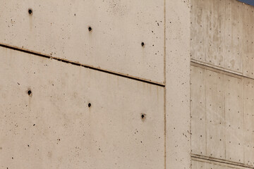 Close and detailed image of a concrete wall