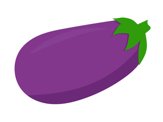Cartoon eggplant isolated background. Healthy Vegetables graphic vector illustrations