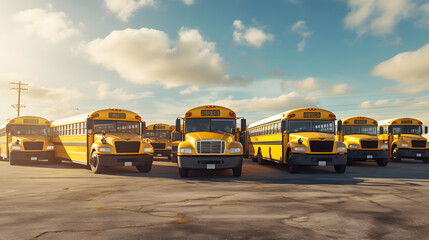 Obraz premium Yellow school bus