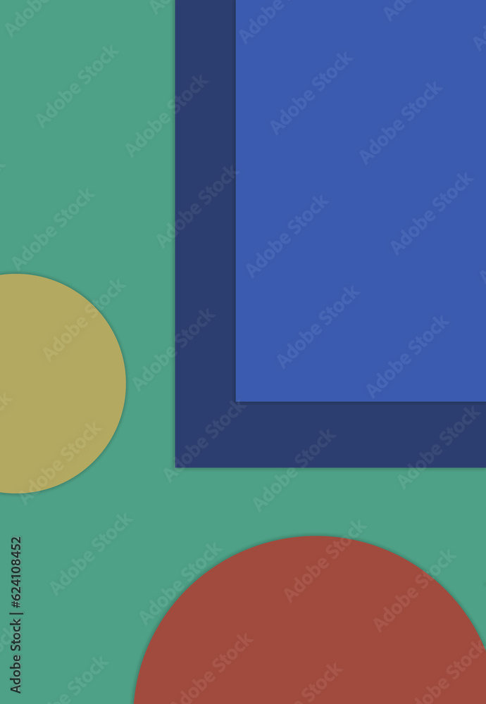 Poster simple circles background - design
