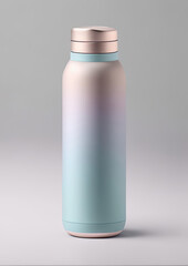mockup design of tumbler bottle water container