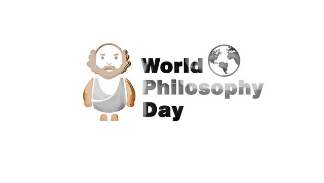 world philosophy day full hd glass effect 
