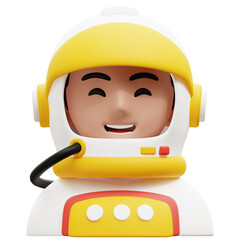 Astronaut 3D Profession Avatars Illustrations