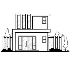 house home architecture building sketch residence construction
