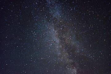 starry night sky with milky way