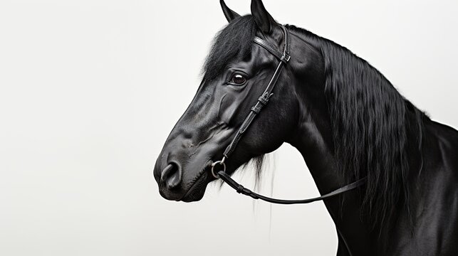 Strong and beautiful horse animal AI generated image