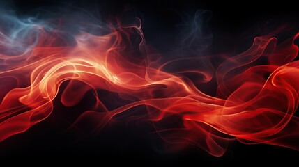 Fototapeta premium Beautiful smoke flying AI generated image