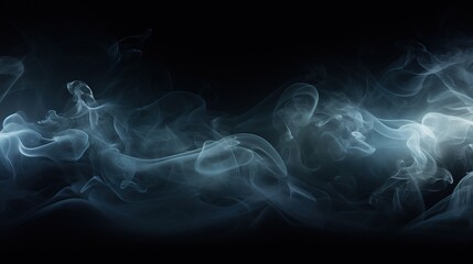 Fototapeta premium Beautiful smoke flying AI generated image