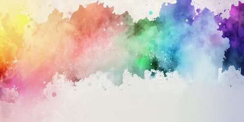 Fototapeta premium Abstract colorful watercolor background. AI-generated image