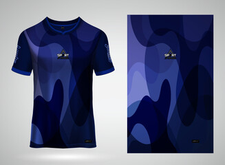 Abstract style sport jersey t-shirt. Jersey mockup. Sport pattern fabric textile.	