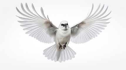 Fototapeta premium White bird animal AI generated image