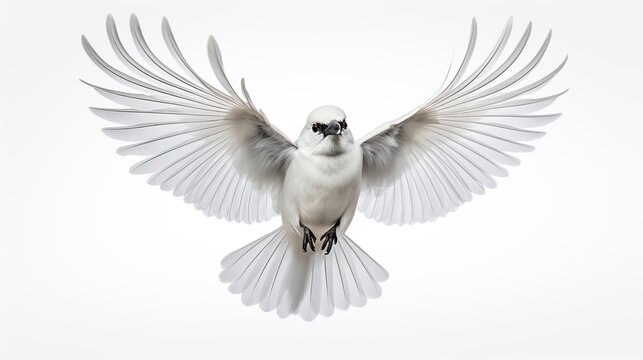 White bird animal AI generated image