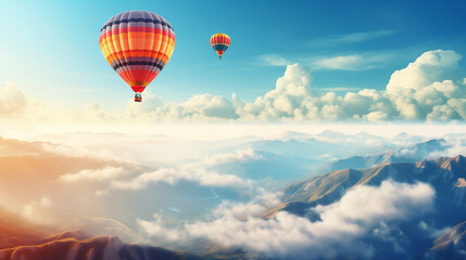 Naklejka premium hot air balloon