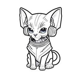 cat in an astronaut suit, standing on two feet, 