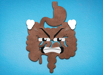 Irritable Bowel Syndrome - IBS - Conceptual illustration