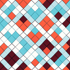 Seamless geometric pattern. Generative AI
