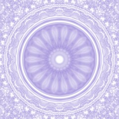 A pastel purple embossed circle background image embellished with a glittering backdrop.