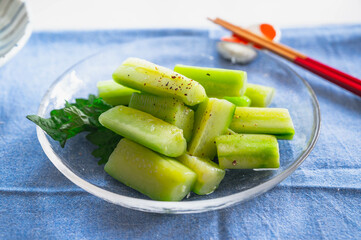 翡翠きゅうり炒め