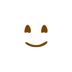 Happy face doodle icon