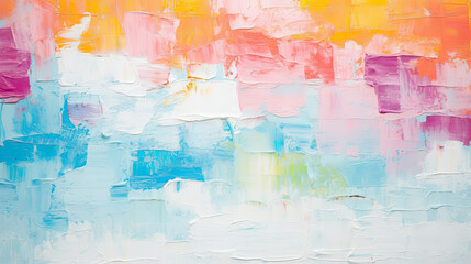 abstract multicolored art painting texture, with oil brushstroke (Generative AI)