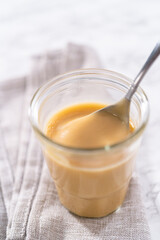 Chocolate pumpkin bundt cake with toffee glaze