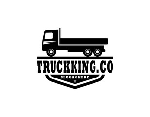 Logistics Auto Truck Transport Wordmark Logo Design Vector Icon Illustrations.