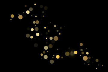 Gold glitter confetti, great design for any purpose. Party decor.