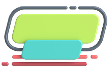 Sale banner. 3D label. 3D illustration.