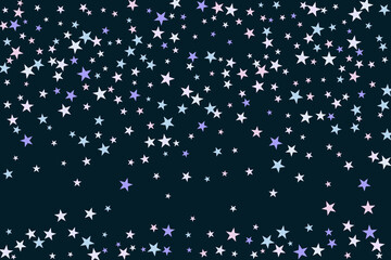 Star confetti. Abstract casual confetti background. Bright design pattern.