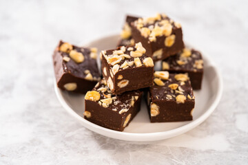 Chocolate hazelnut fudge