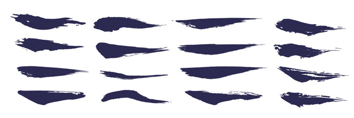 毛筆の美しいラインセット　紺