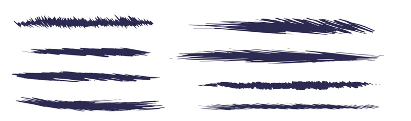 毛筆のラインセット