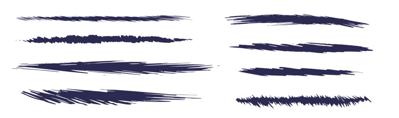 毛筆のラインセット