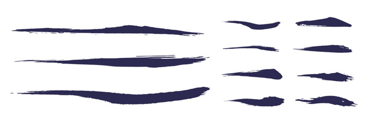 毛筆のラインセット