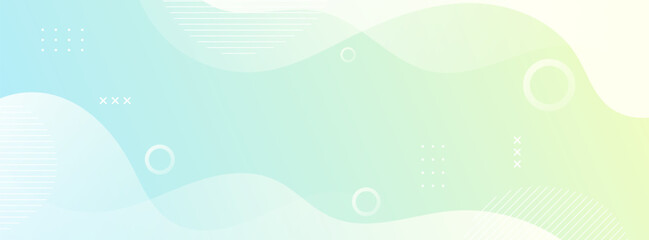 banner background. colorful, bright green pastel wave effect gradation eps 10