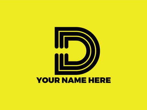 DDD Monogram Logo Fashionable Logo Design for clothing, brand and businesses