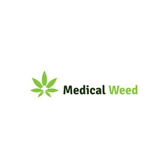 Medical Symbol With Marijuana Logo