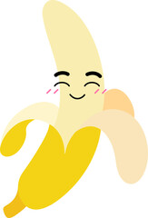 Banana Face Happy Blush Smile