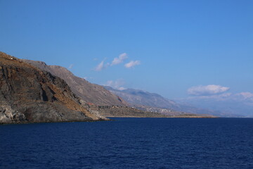 Fototapeta na wymiar The Beautiful Southern Coastline of Crete