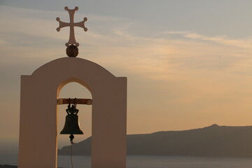 Bell in the Sunset (Santorini)