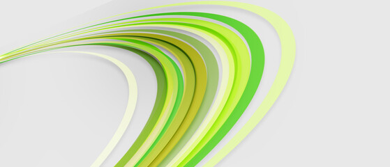 Abstract green waves - data stream concept