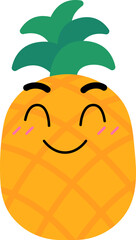 Pineapple Face Happy Blush Over Smile