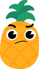 Pineapple Face Confused Thinking