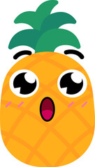 Pineapple Face Over Oh Red Cheeks