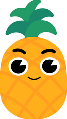 Pineapple Face Soft Smile
