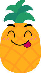 Pineapple Face Tongue Out Hungry