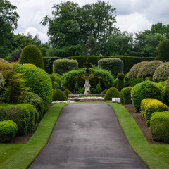 Brodsworth Hall , Doncaster , UK - Path in the garden